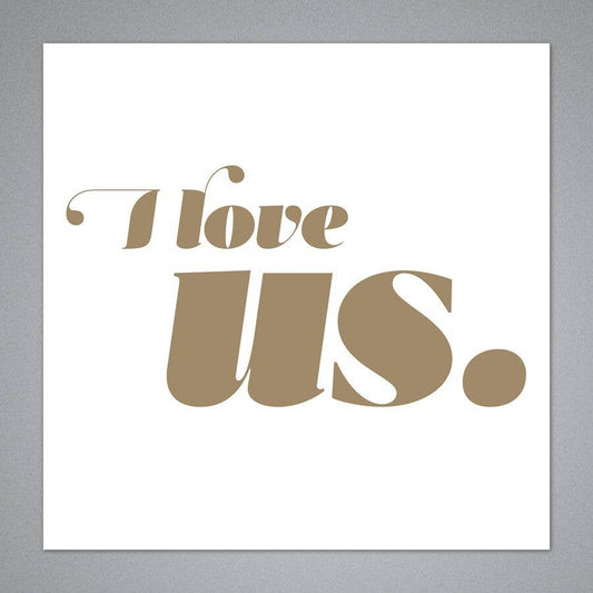 I Love Us Card