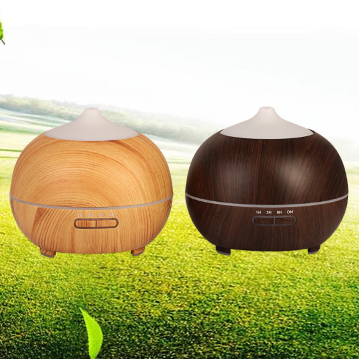 Mistyrious Essential Oil Humidifier Natural Oak Design