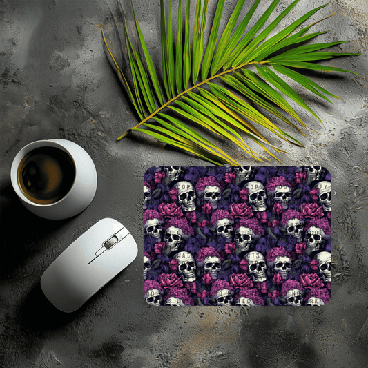 Skulls w/ Flowers Mouse Pad