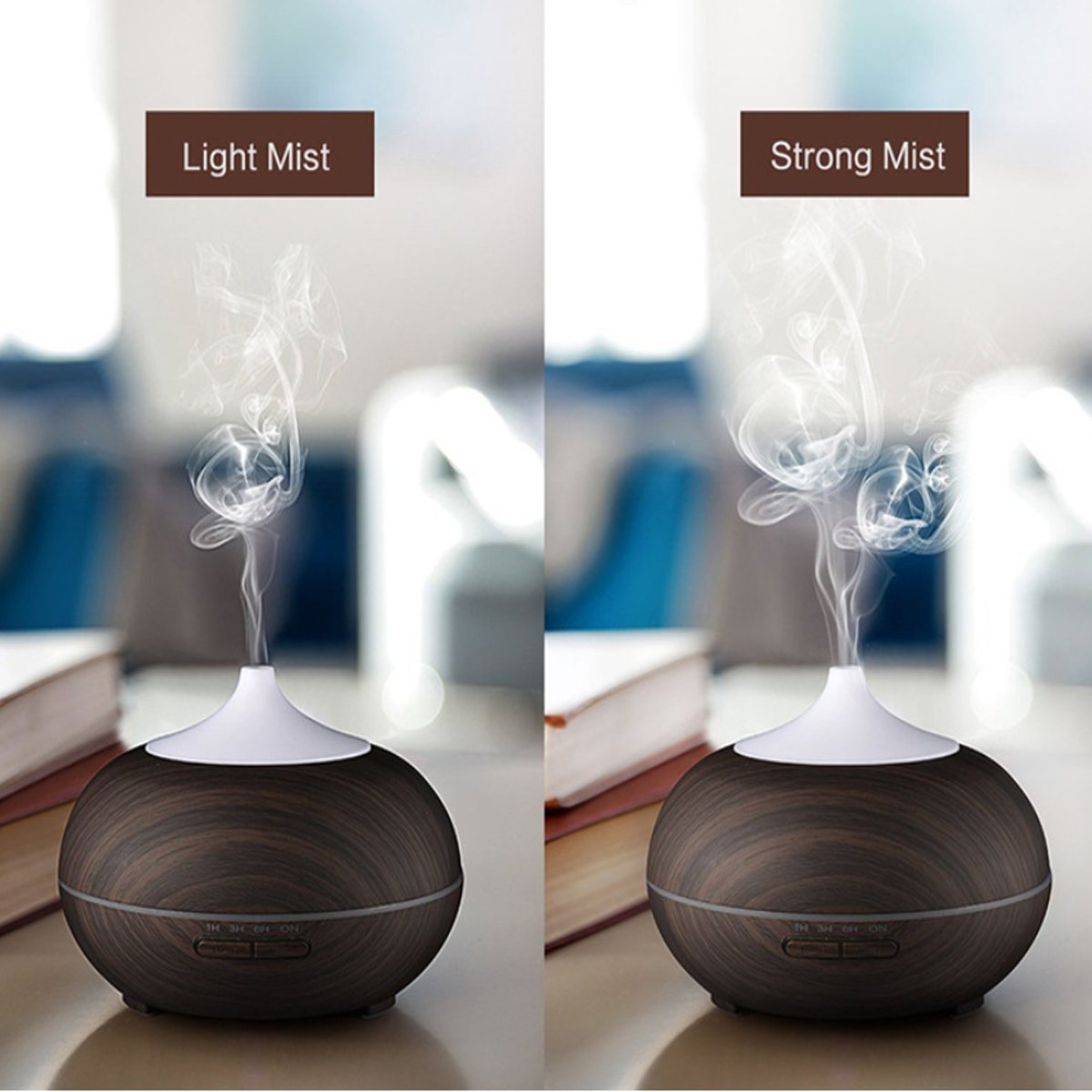 Mistyrious Essential Oil Humidifier Natural Oak Design