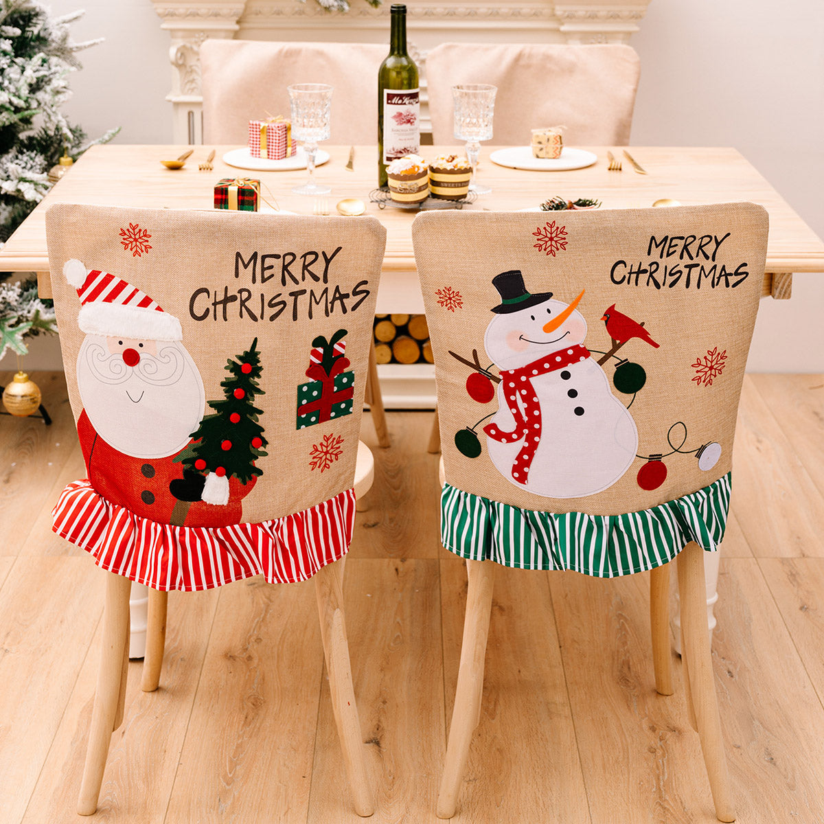 MERRY CHRISTMAS Chair Cover