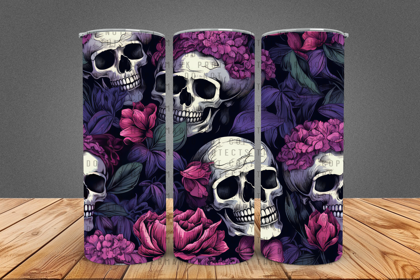 Skulls w/ Flowers