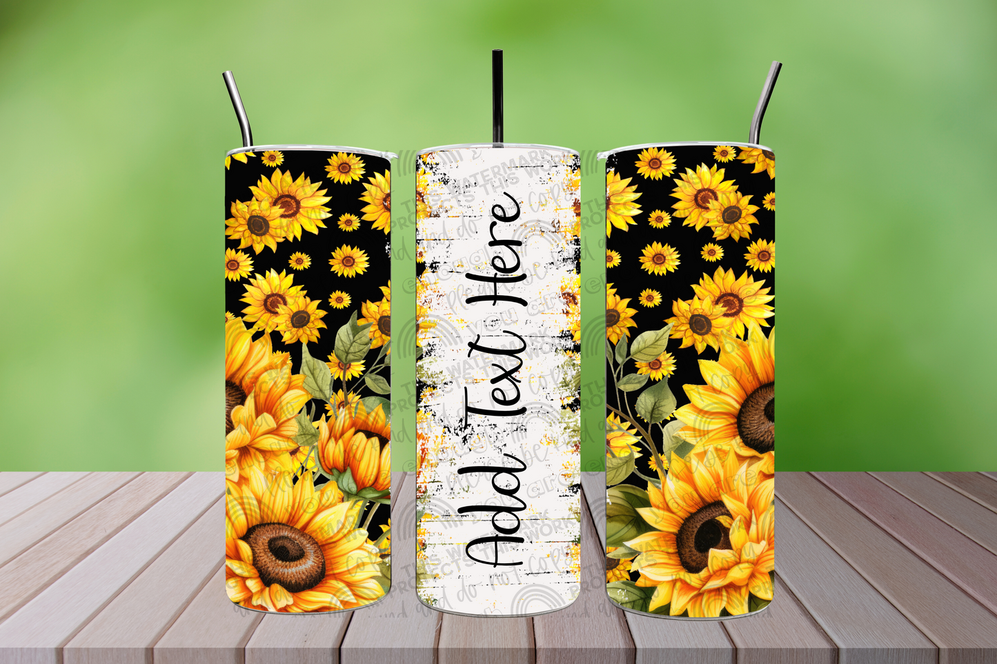 Rustic Sunflower Personalized