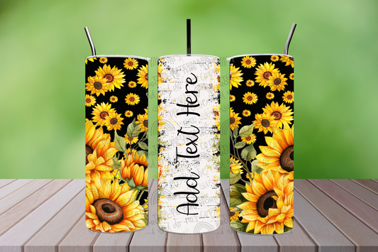 Rustic Sunflower Personalized