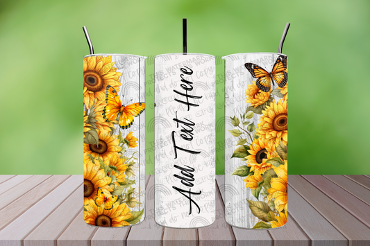 Sunflowers & Butterflies Personalized