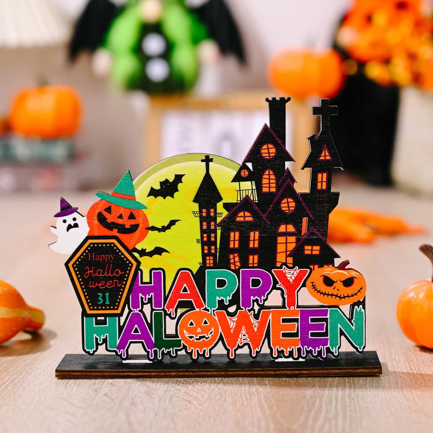 Assorted 2-Piece Halloween Element Ornaments