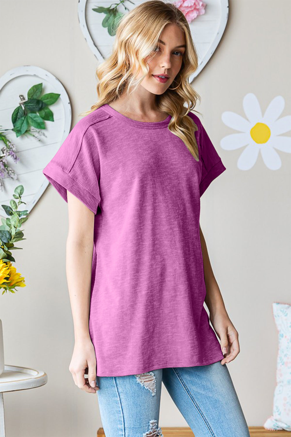 Heimish Full Size Short Sleeve Round Neck T-Shirt