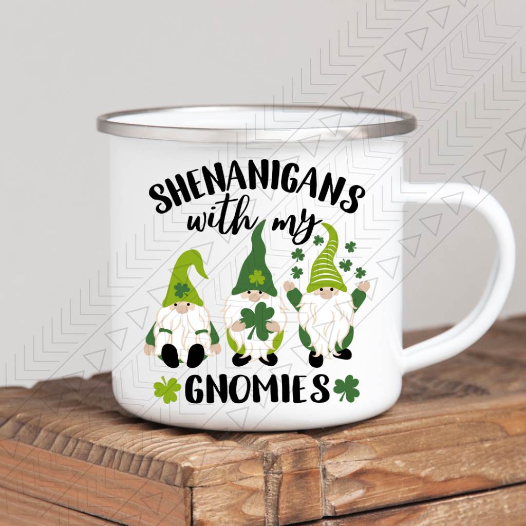 Gnomie Shenanigans Enamel Mug Mug