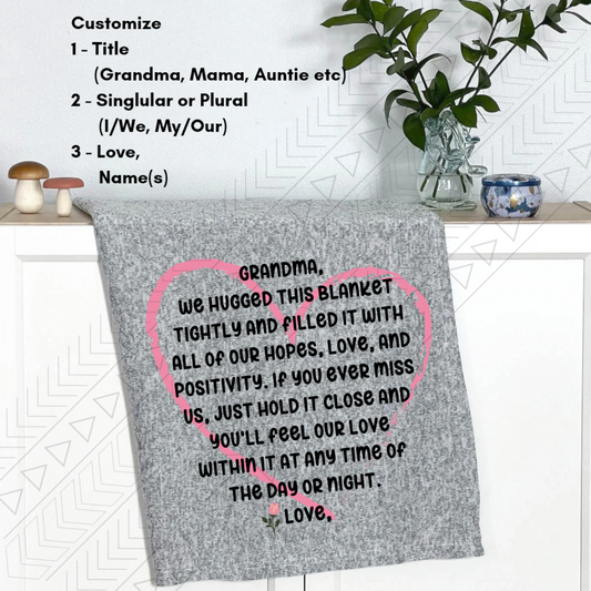 Personalized Hug Blanket Blanket