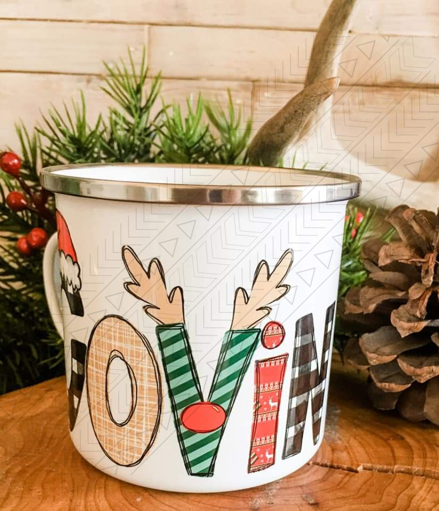 Santa Name Enamel Mug