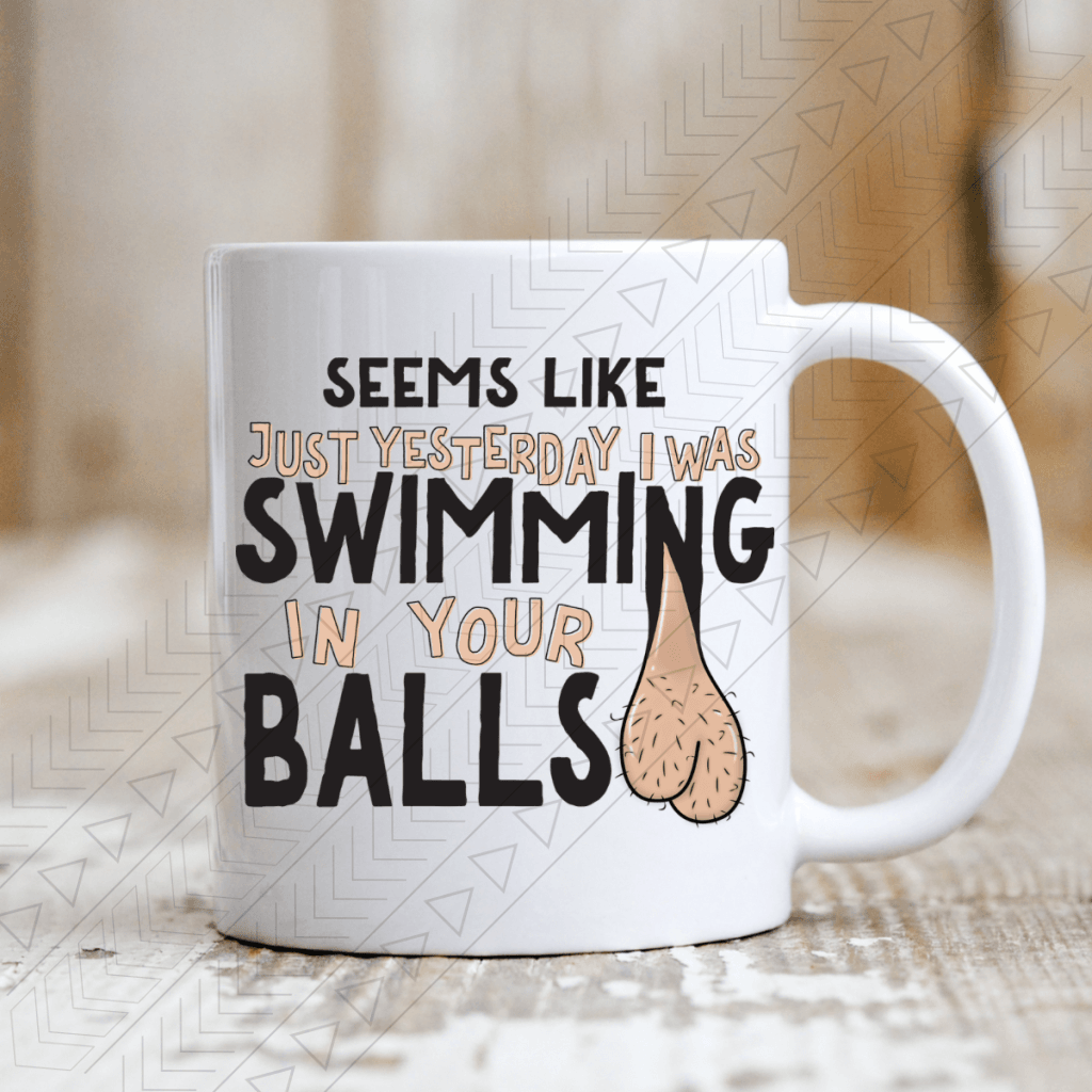 Seems Like Just Yesterday I Was Swimming Ceramic Mug 11Oz / Light Mug