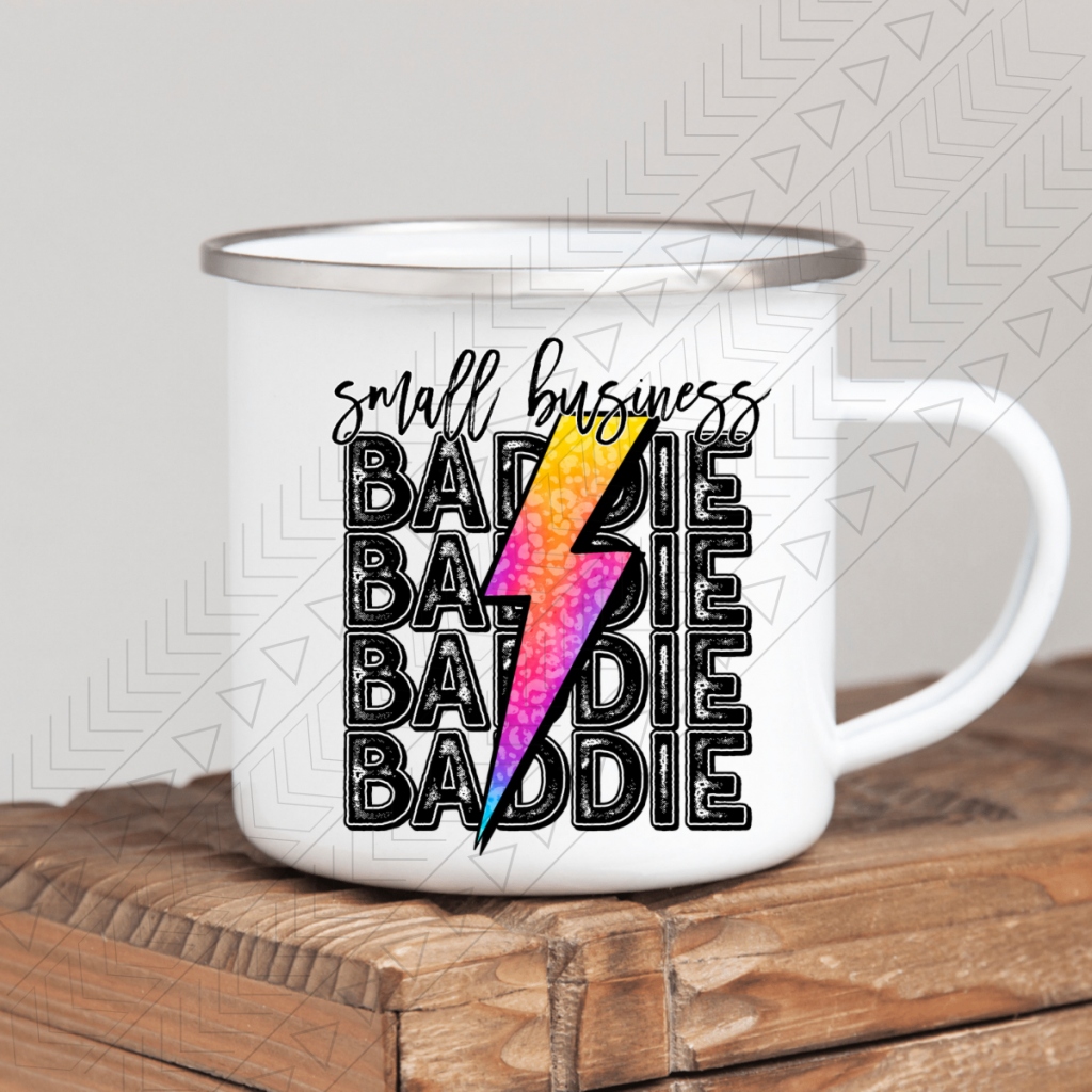 Small Business Baddie Enamel Mug Mug