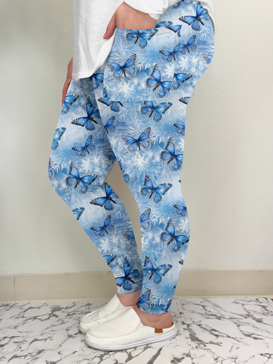 Snowflake Butterfly Leggings/Joggers w/ Pockets | Run ends 11/17 @ midnight | ETA 32 Days