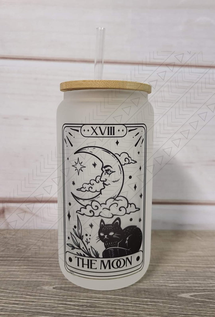 The Moon Tarot Glass Can