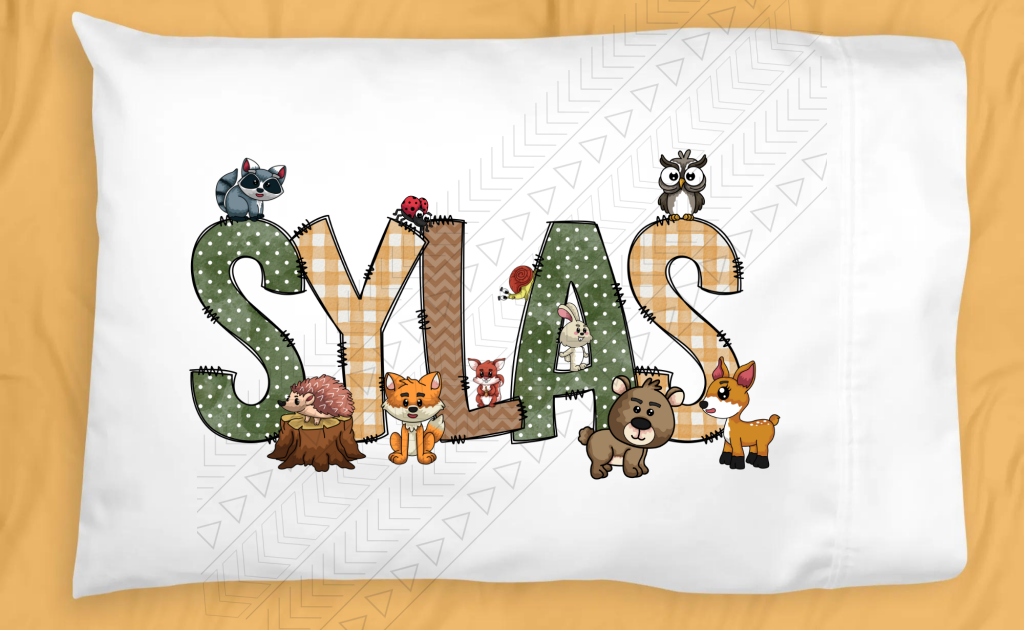 Woodland Pillowcase Personalized Pillowcases