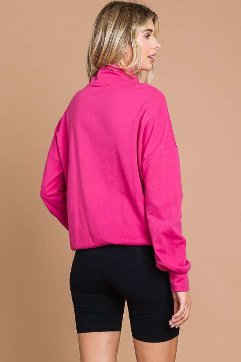 Half Zip Long Sleeve Sweatshirt