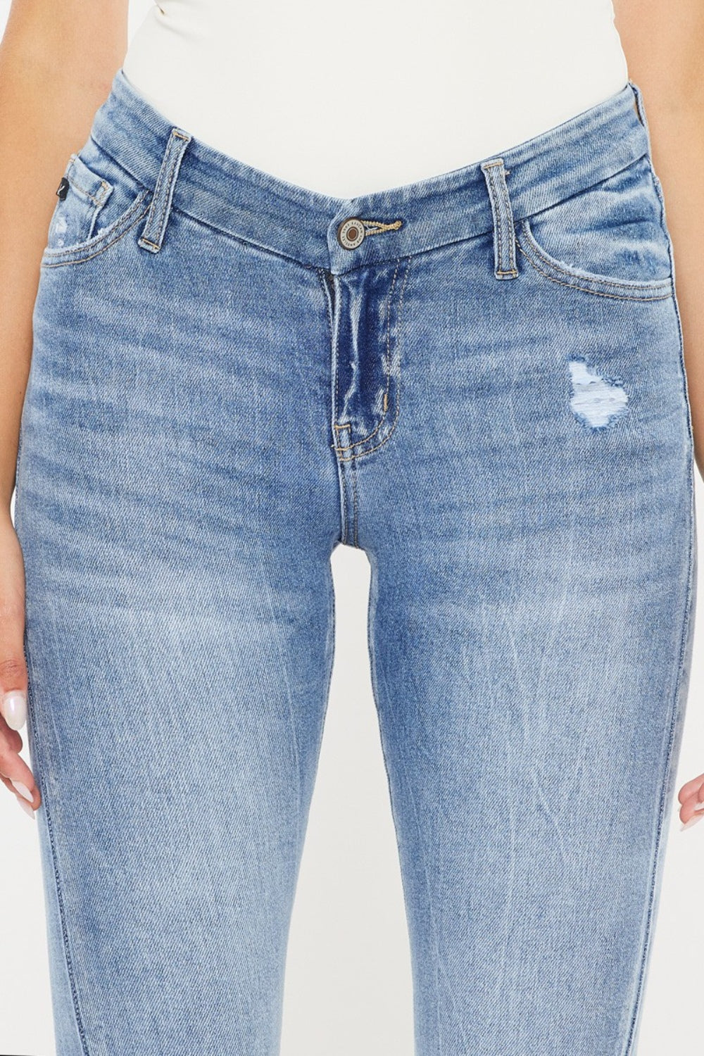 High Waist Cat's Whiskers Skinny Jeans